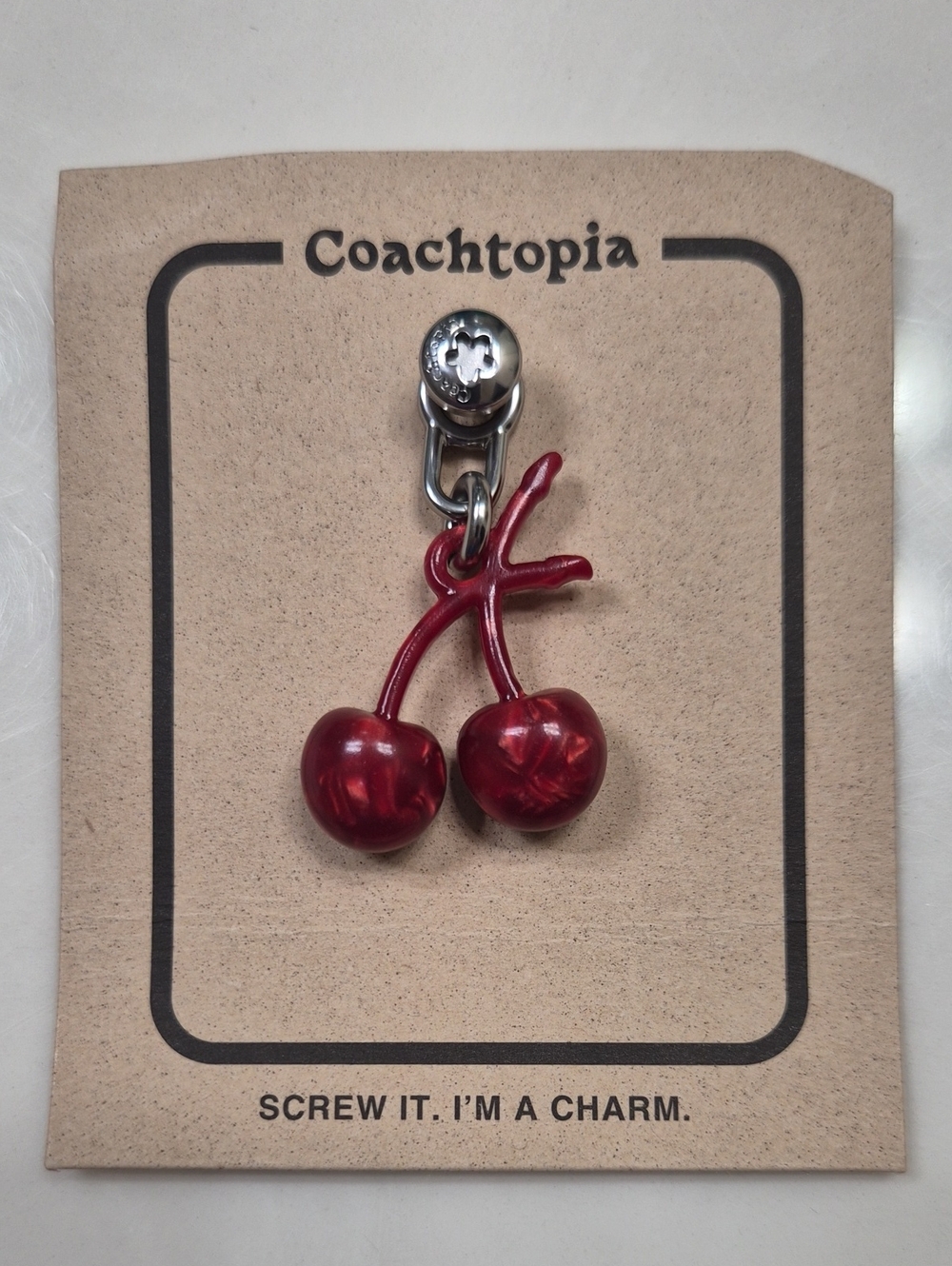 Coachtopia Coach Coachtopia Cherry Bag Charm CBU99 𝐒𝐨𝐥𝐝 𝐎𝐮𝐭! - PRICE FIRM